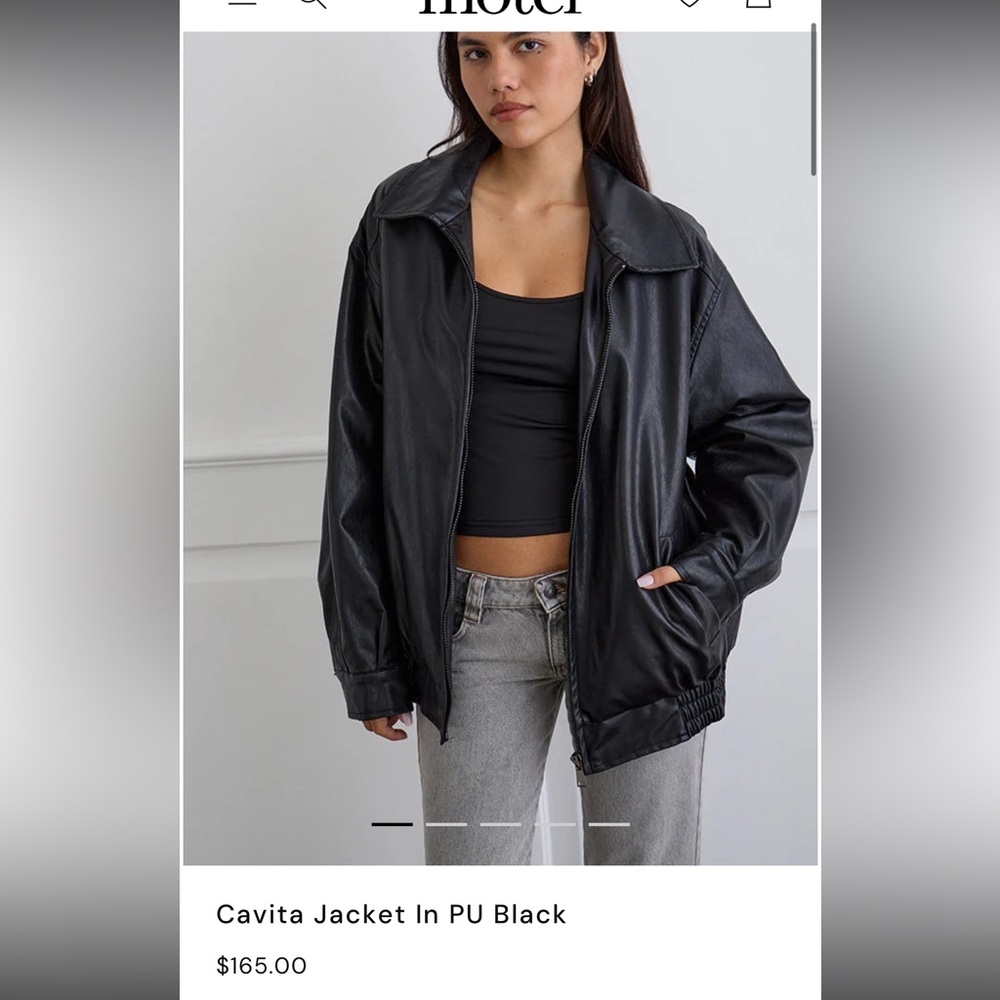 Motel Rocks Black Leather Jacket